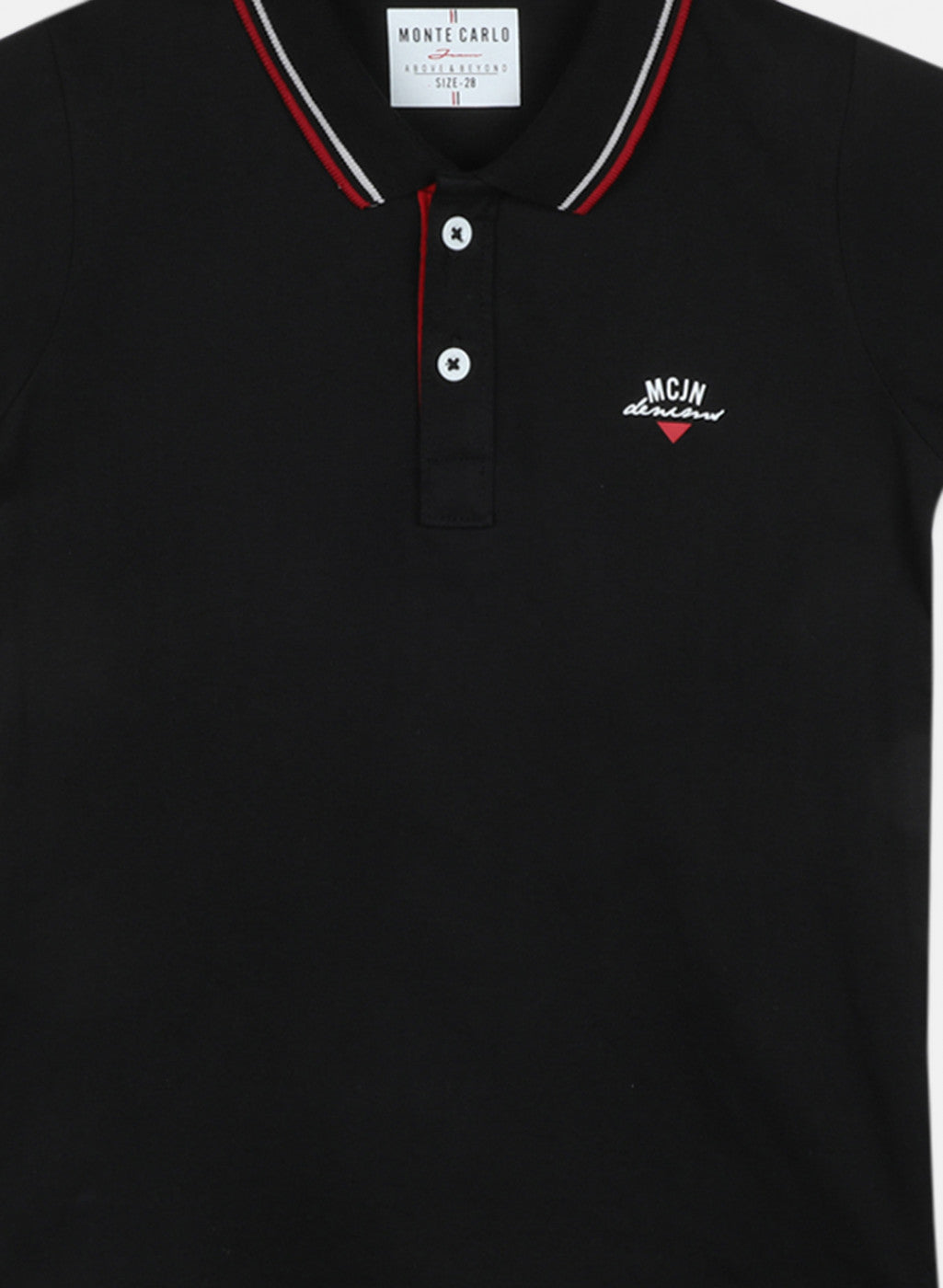 Boys Black Printed T-Shirt