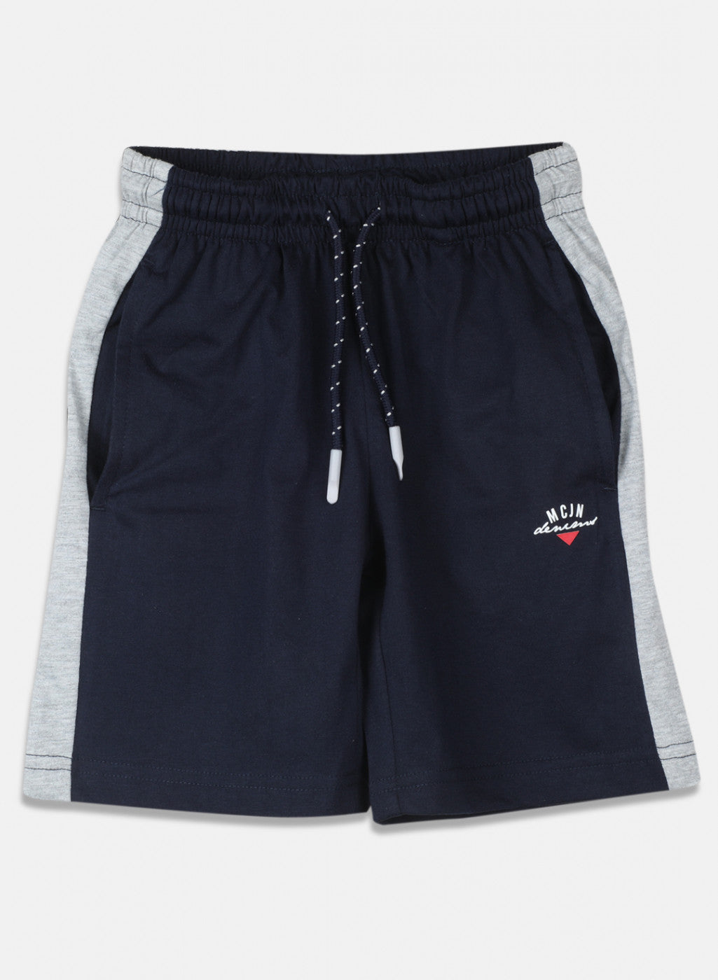 Boys Navy Blue Plain Bermuda