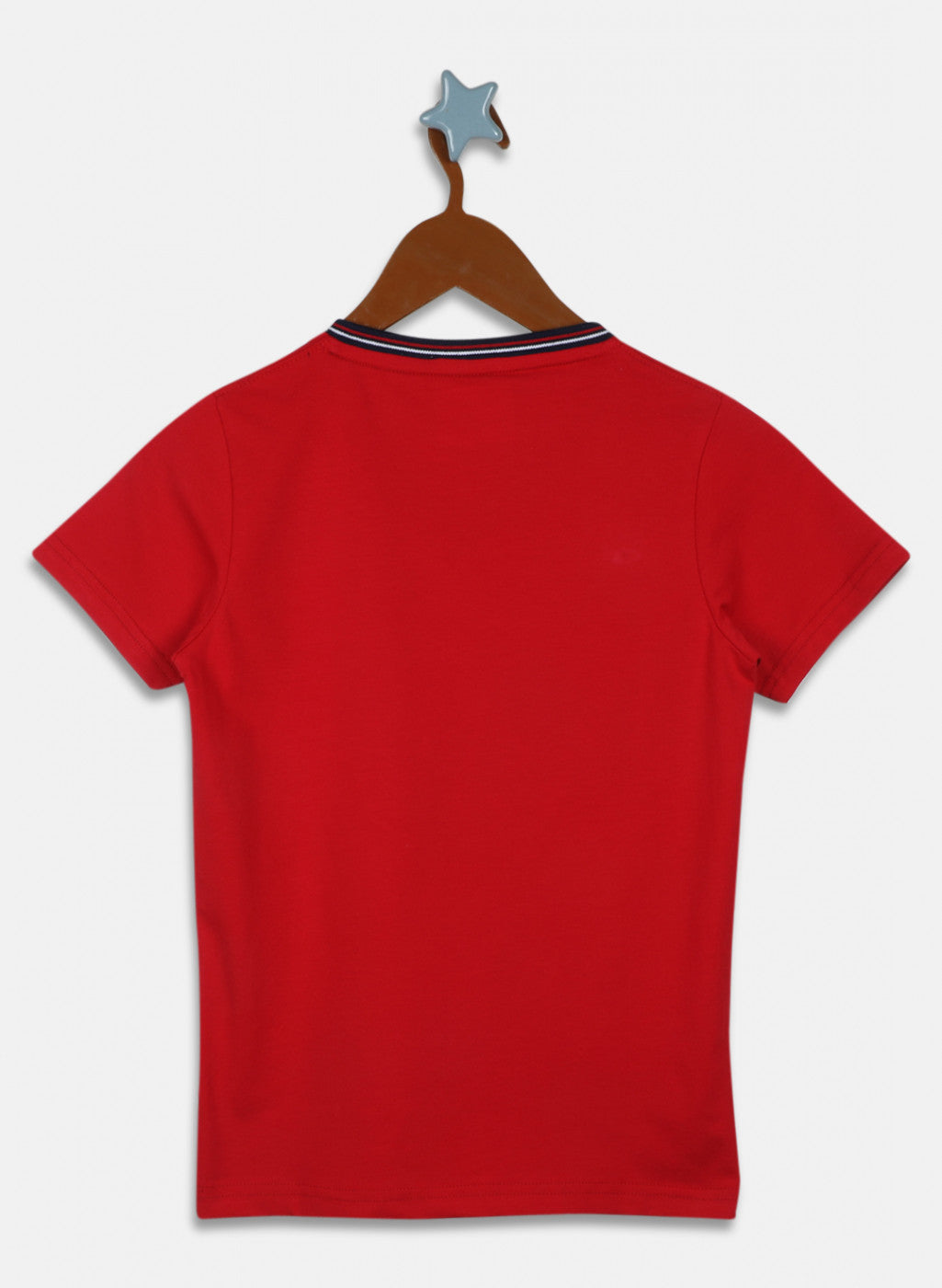 Boys Red Printed T-Shirt