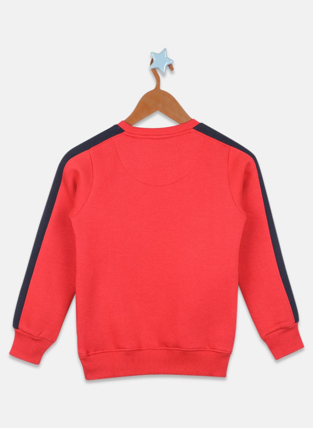 Boys Red Printed Sweatshirt