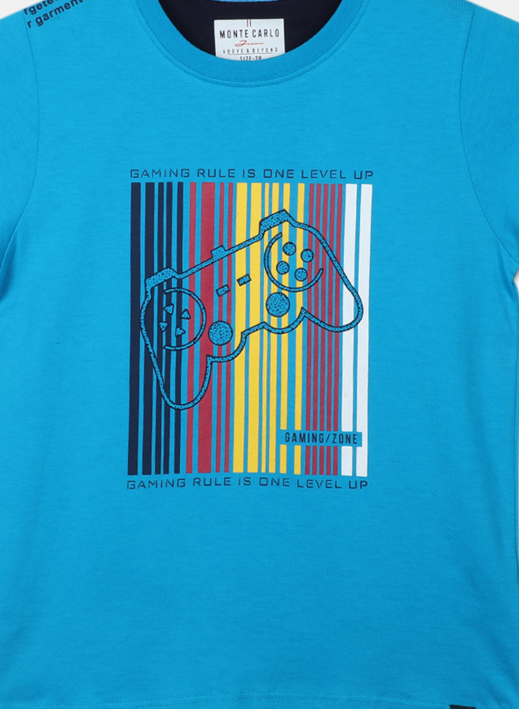 Boys Blue Printed T-Shirt
