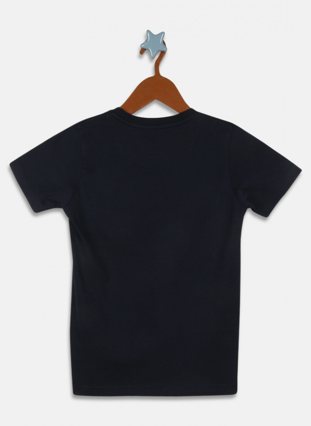 Boys Navy Blue Printed T-Shirt