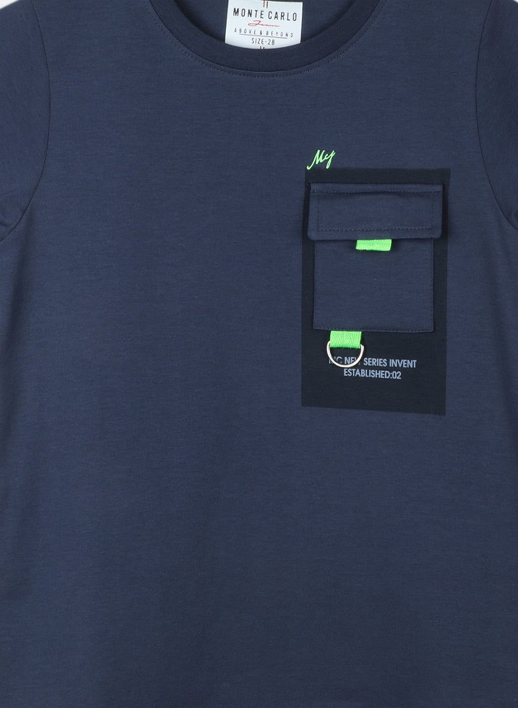 Boys Grey Printed T-Shirt