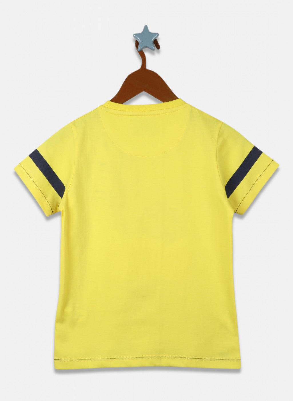 Boys Yellow Printed T-Shirt