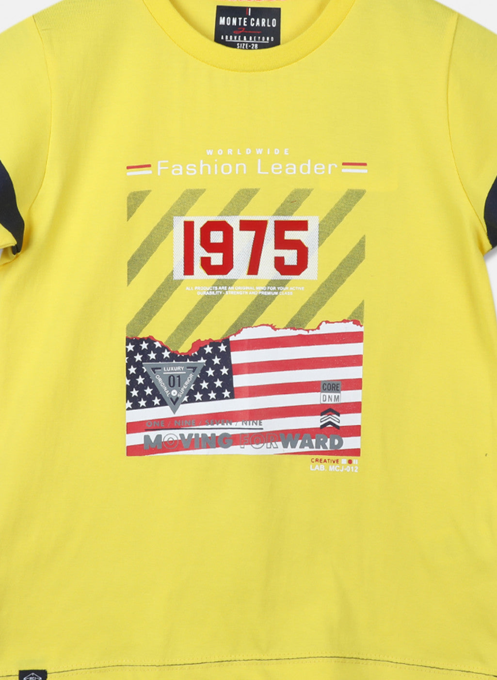 Boys Yellow Printed T-Shirt