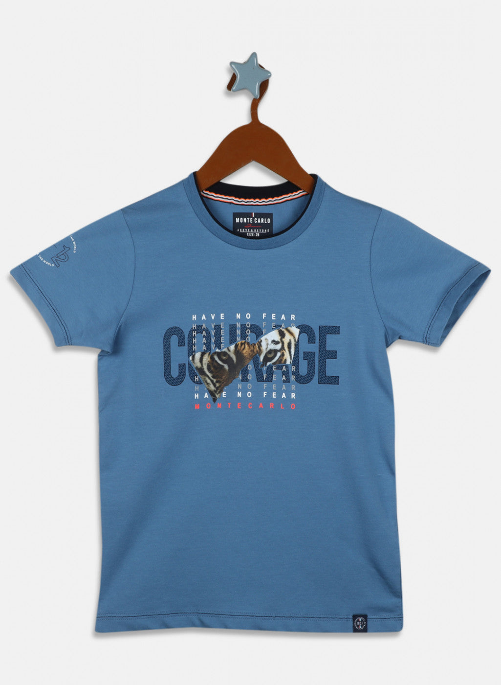 Boys Blue Printed T-Shirt