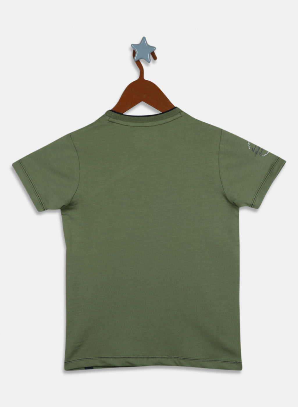 Boys Green Printed T-Shirt