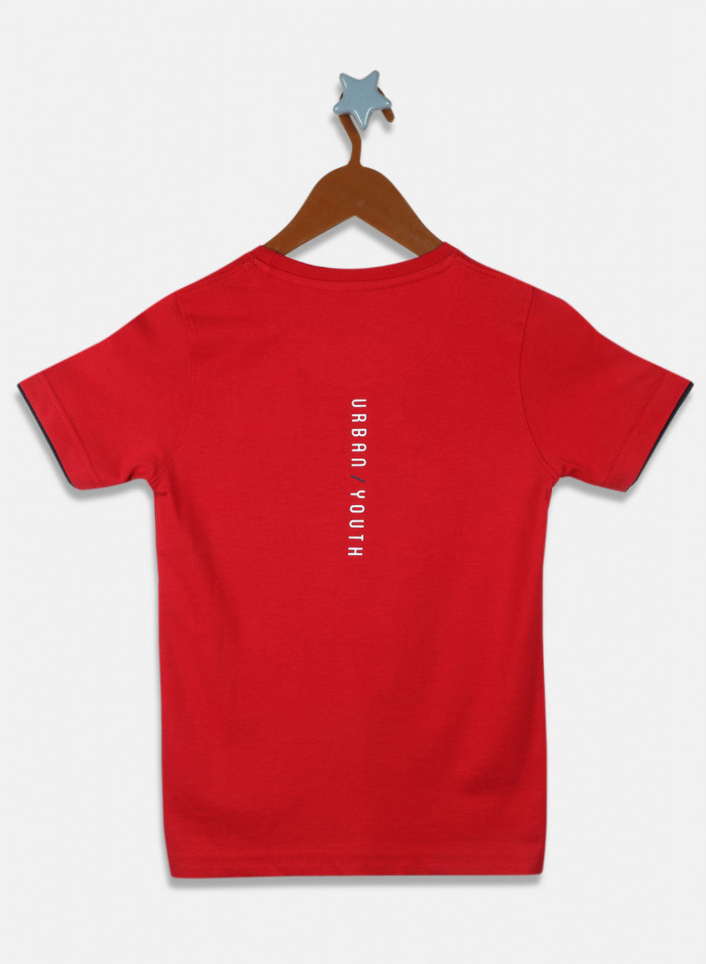 Boys Red Printed T-Shirt