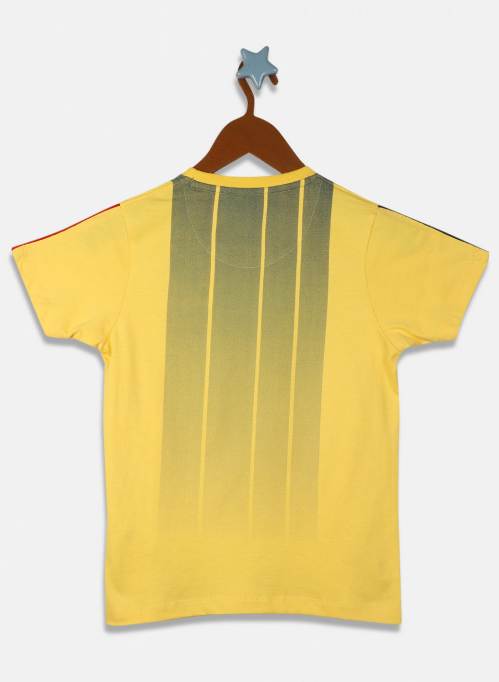 Boys Yellow Printed T-Shirt
