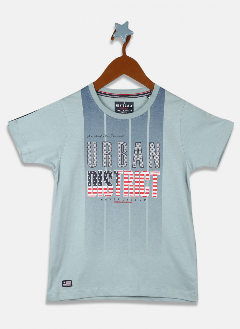 Boys Blue Printed T-Shirt