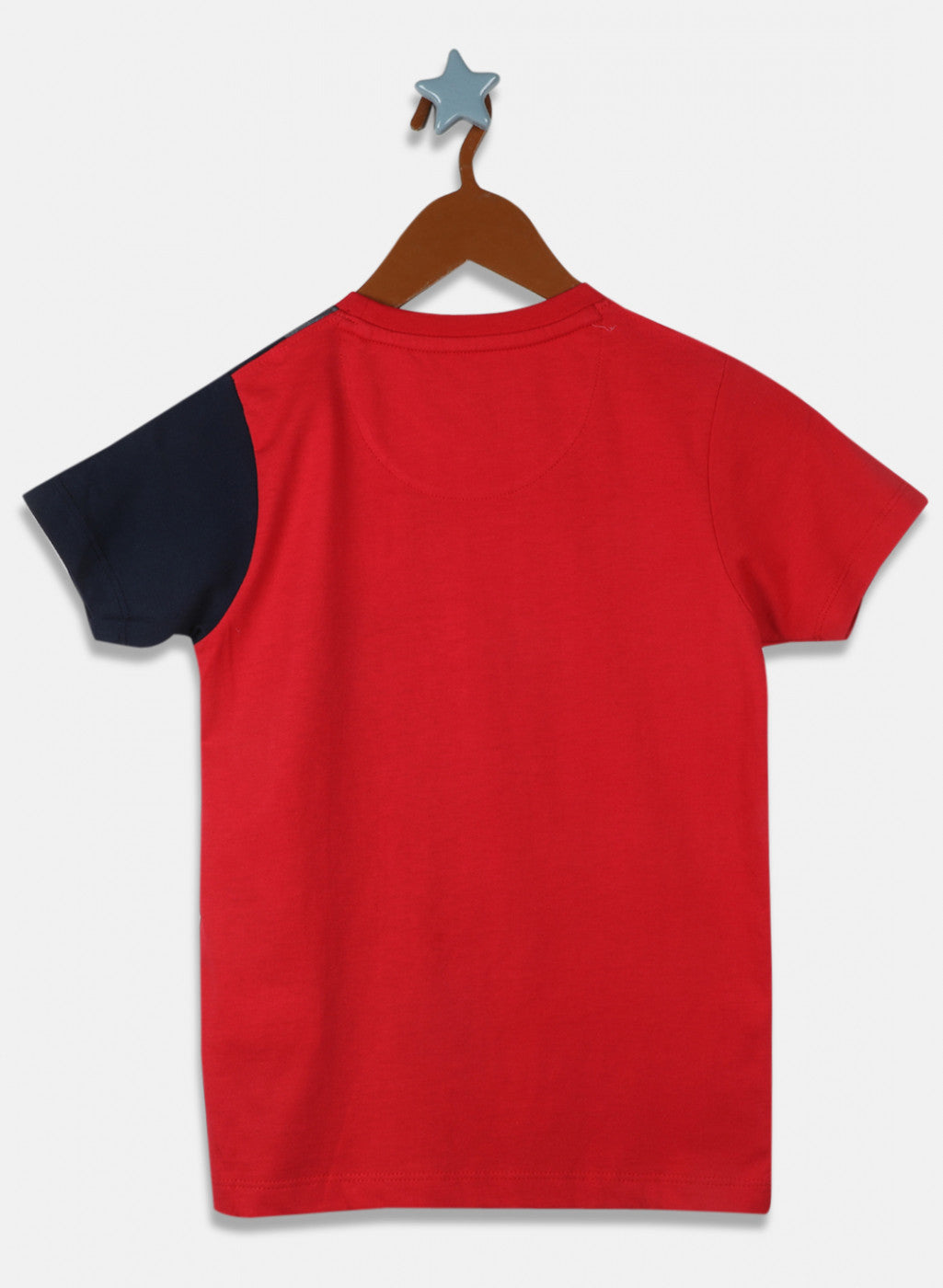 Boys Red Printed T-Shirt