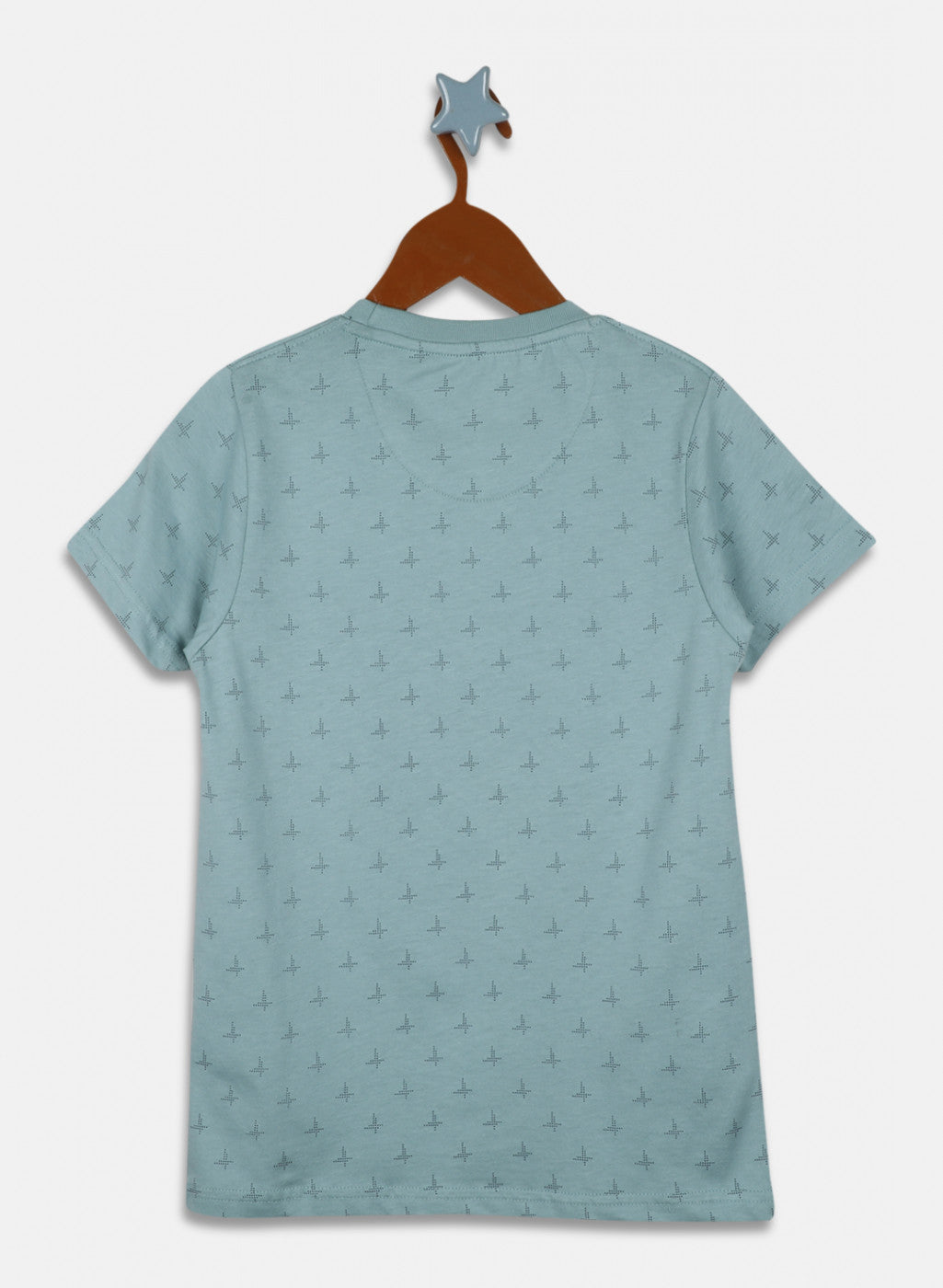 Boys Green Printed T-Shirt