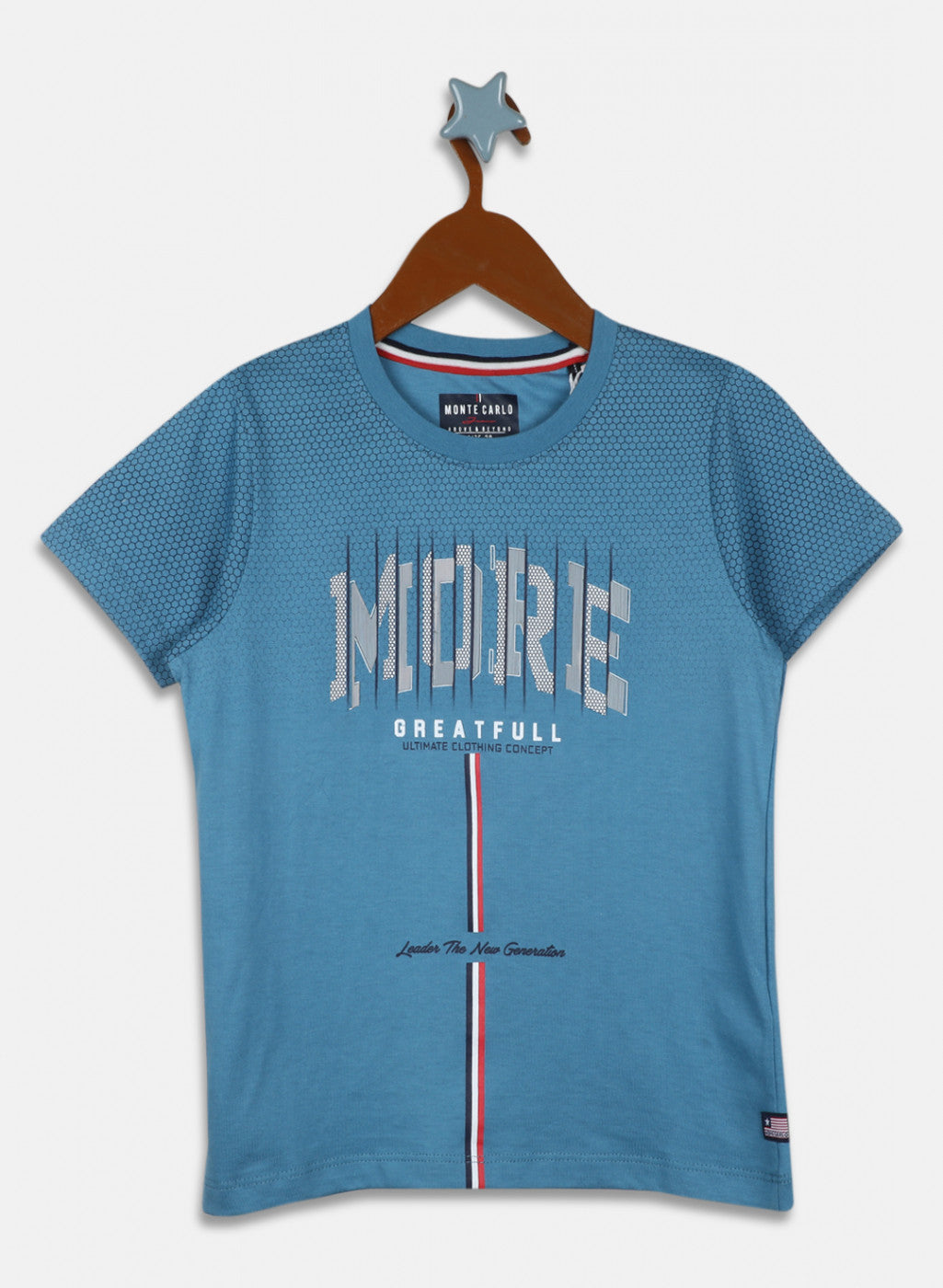 Boys Blue Printed T-Shirt