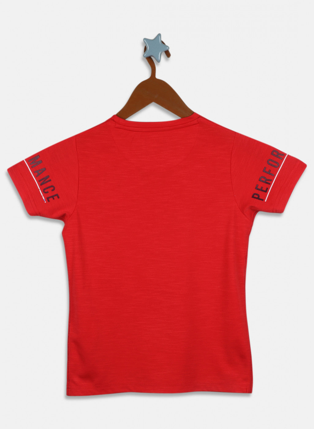Boys Red Printed T-Shirt