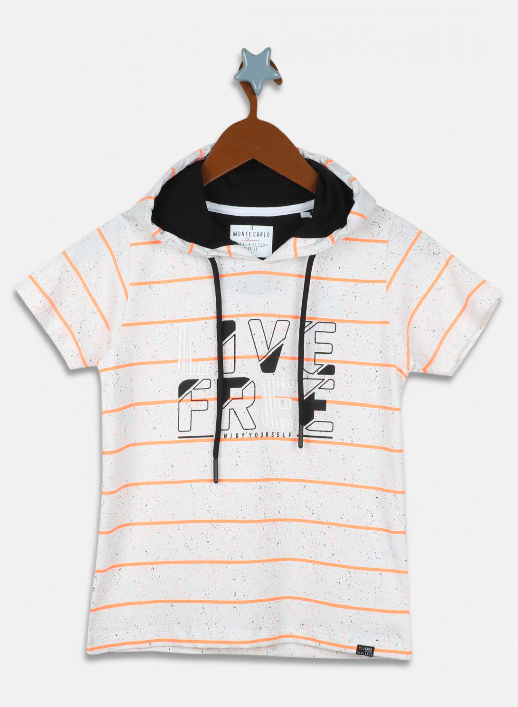 Boys Off White Printed T-Shirt