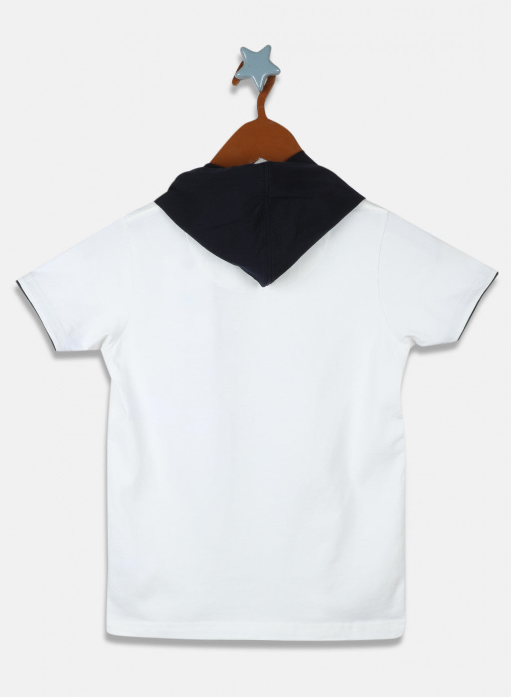 Boys Off White Printed T-Shirt