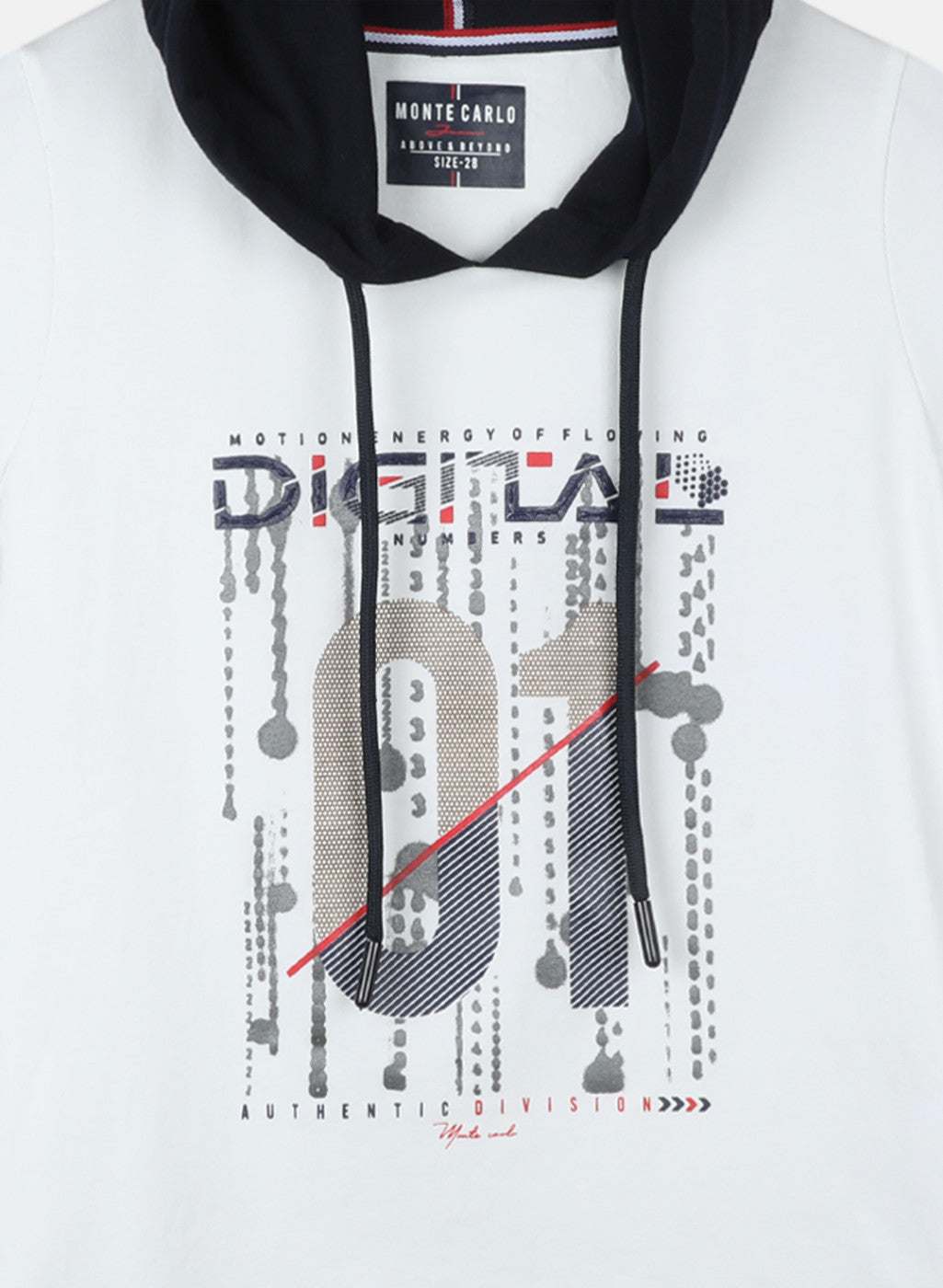 Boys Off White Printed T-Shirt