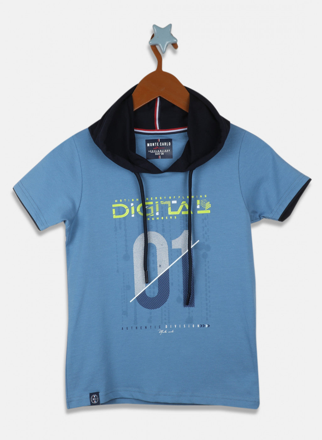 Boys Blue Printed T-Shirt