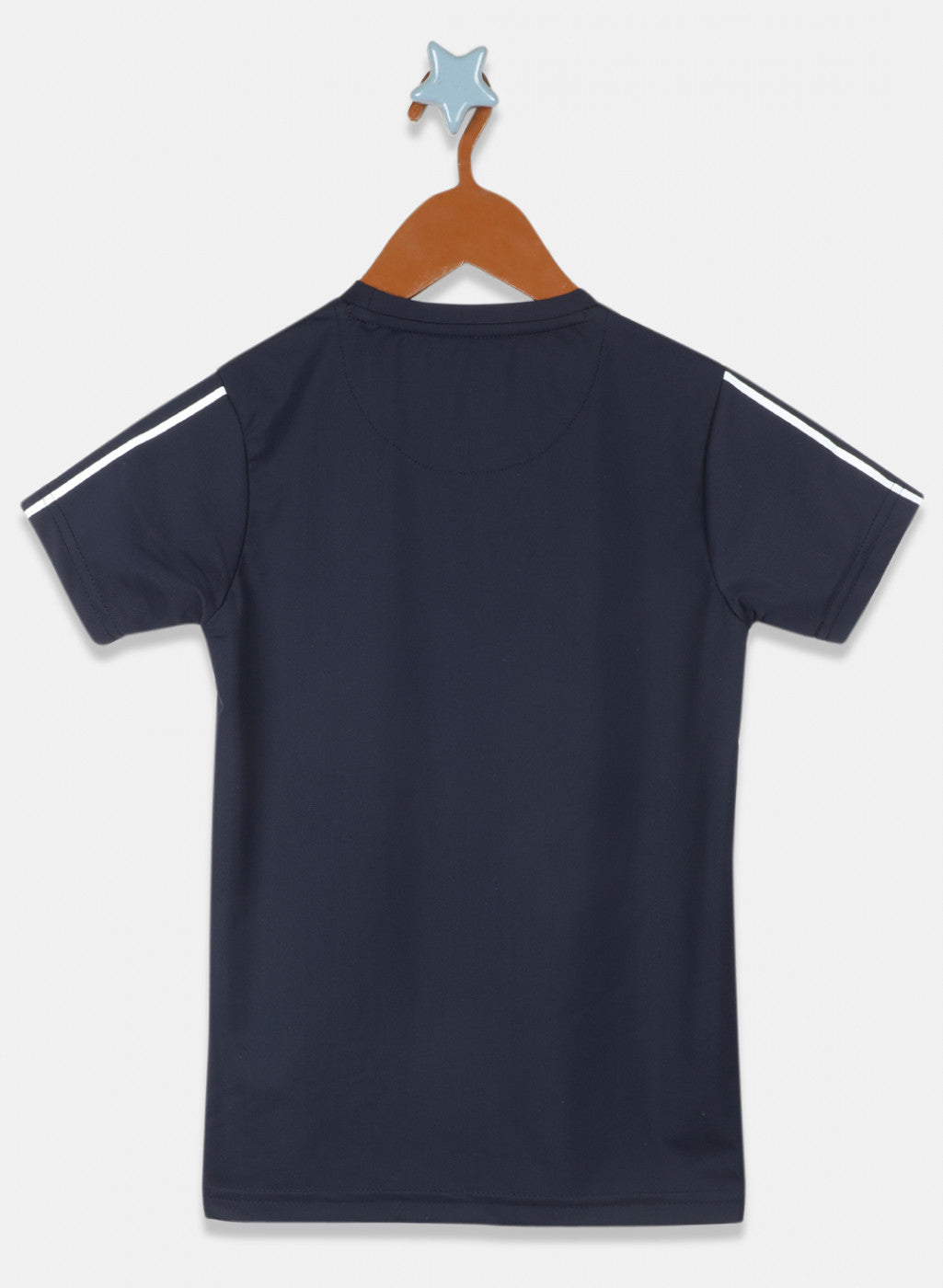 Boys Navy Blue Printed T-Shirt
