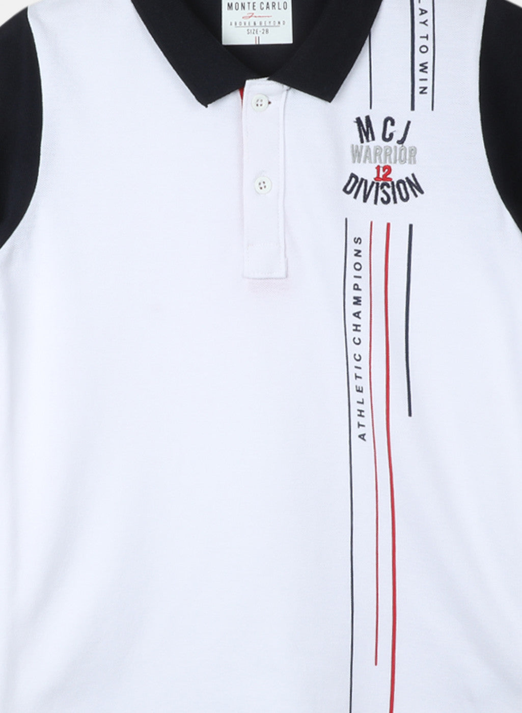 Boys White Printed T-Shirt