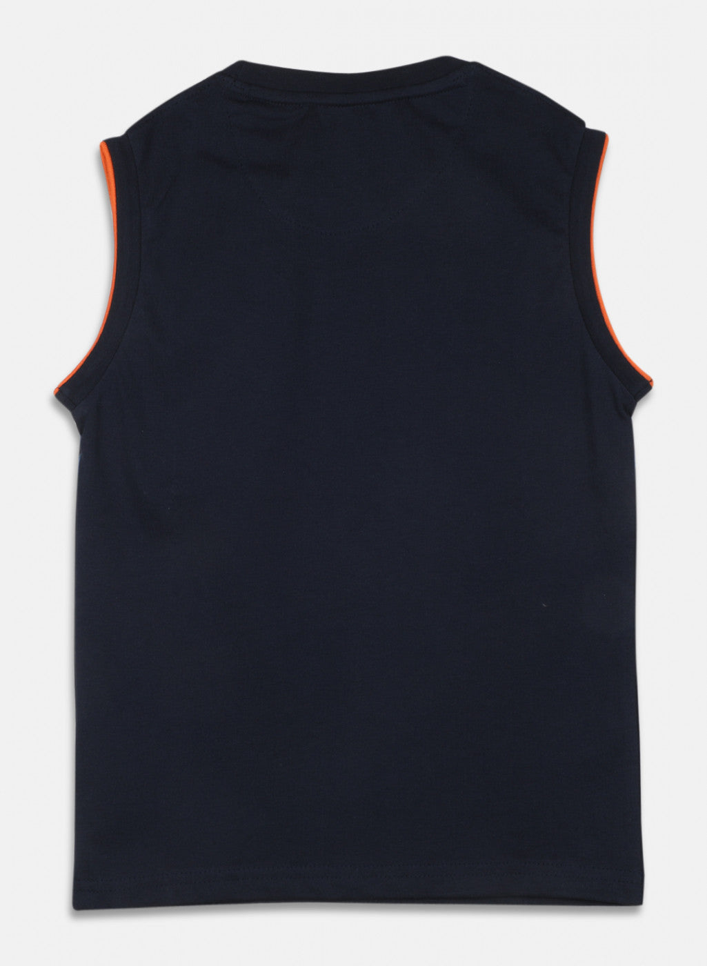 Boys Navy Blue Printed T-Shirt