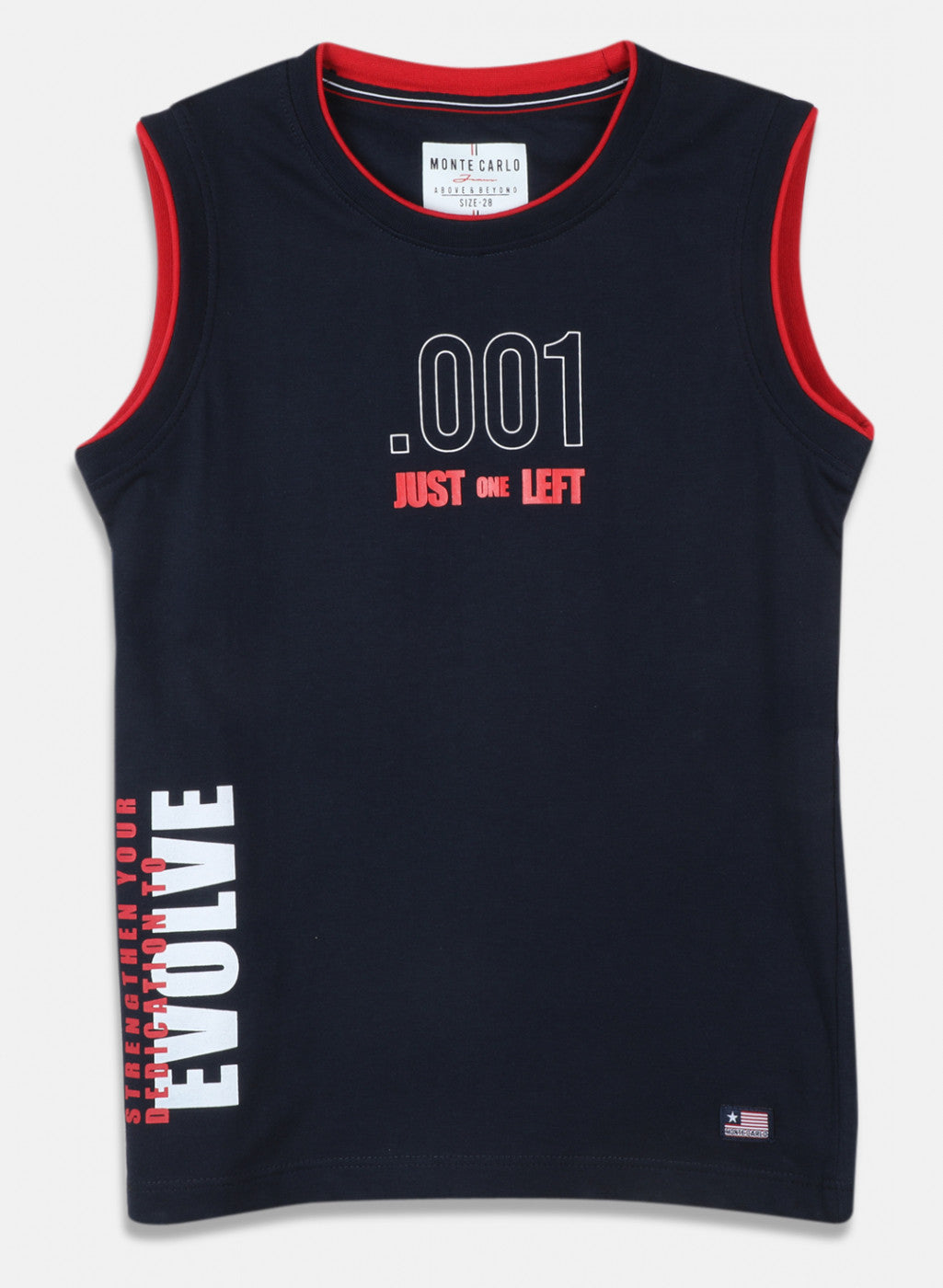 Boys Navy Blue Printed T-Shirt