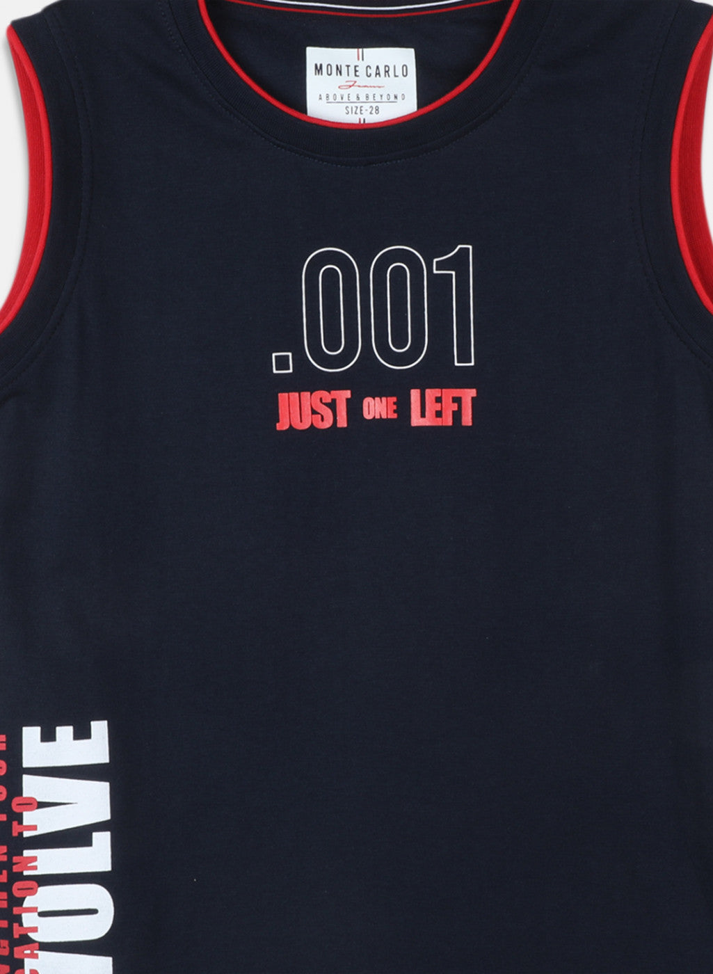 Boys Navy Blue Printed T-Shirt