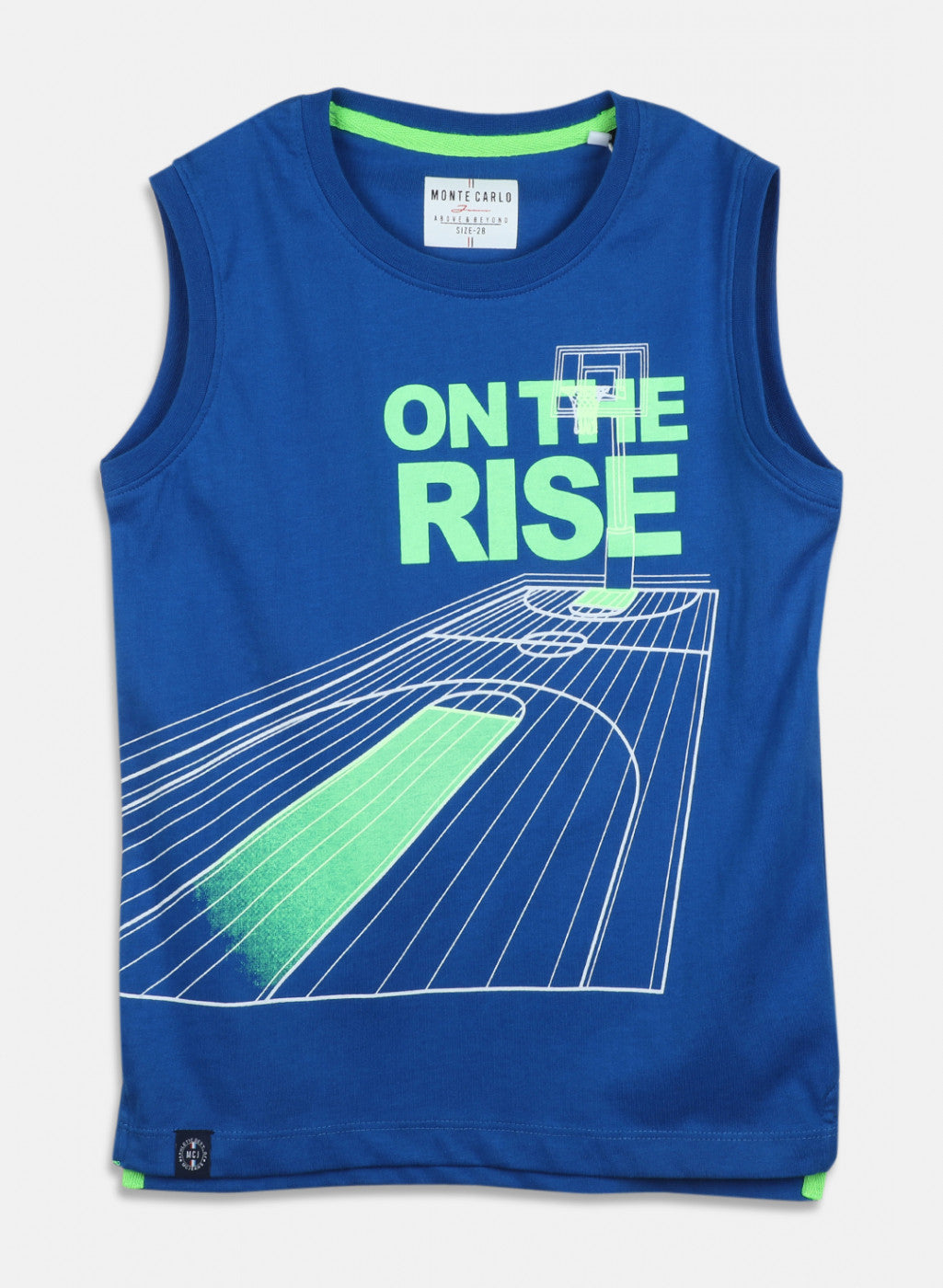 Boys Blue Printed T-Shirt