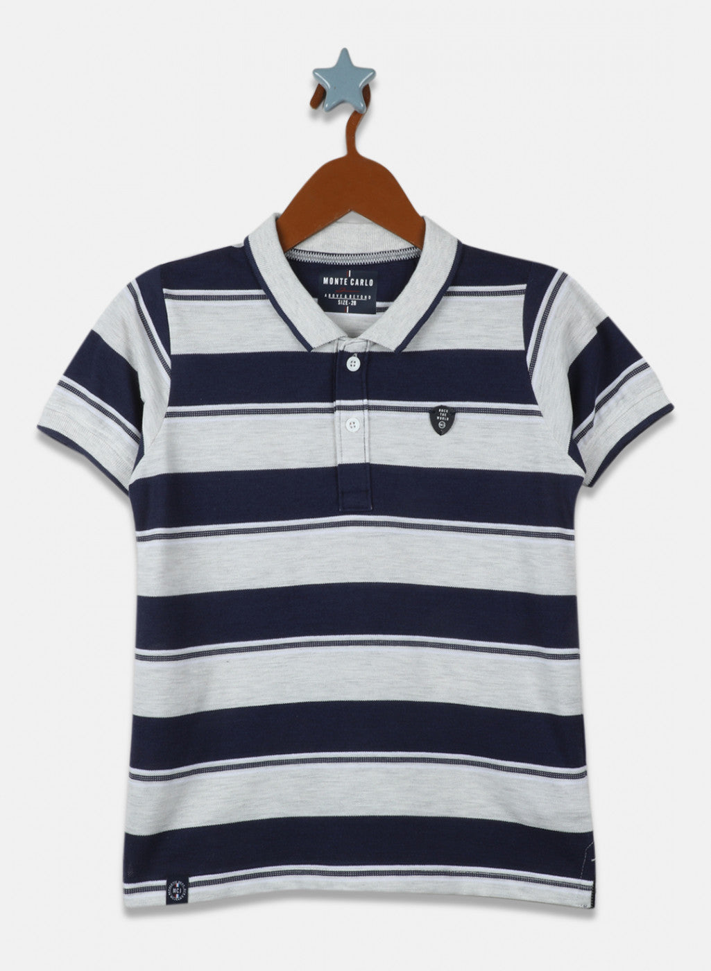Boys Grey Stripe T-Shirt