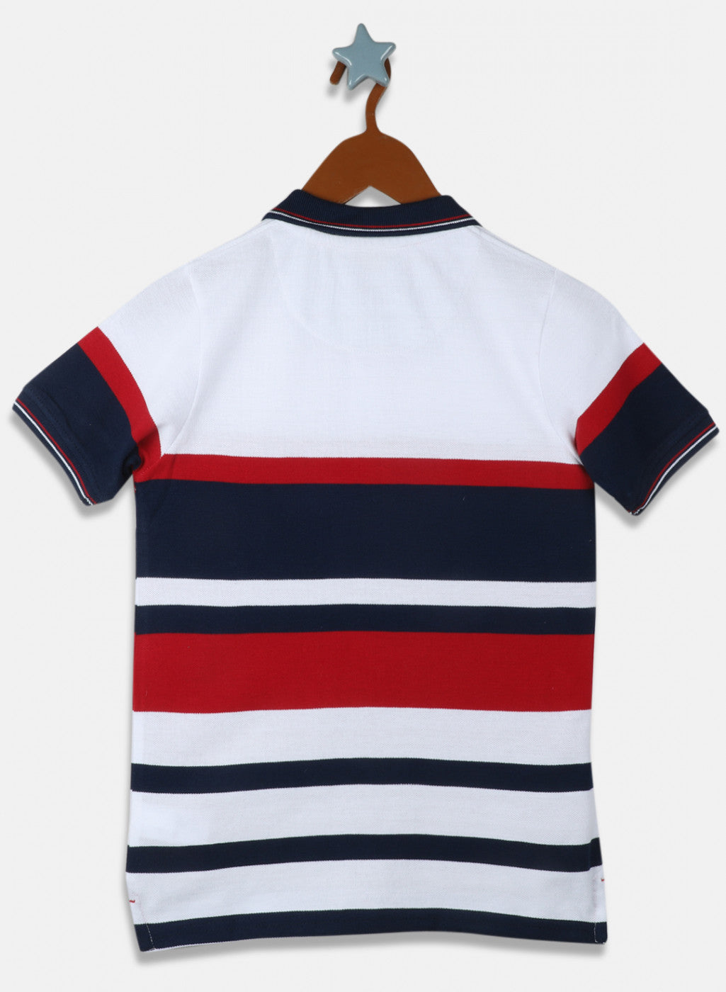Boys White Stripe T-Shirt