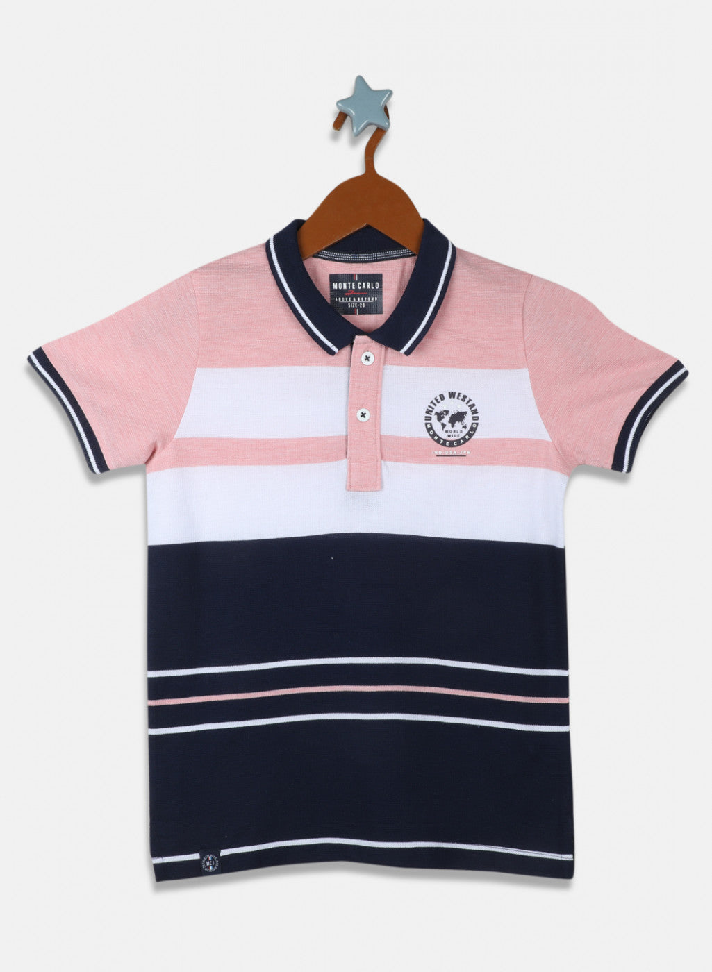 Boys Pink Stripe T-Shirt
