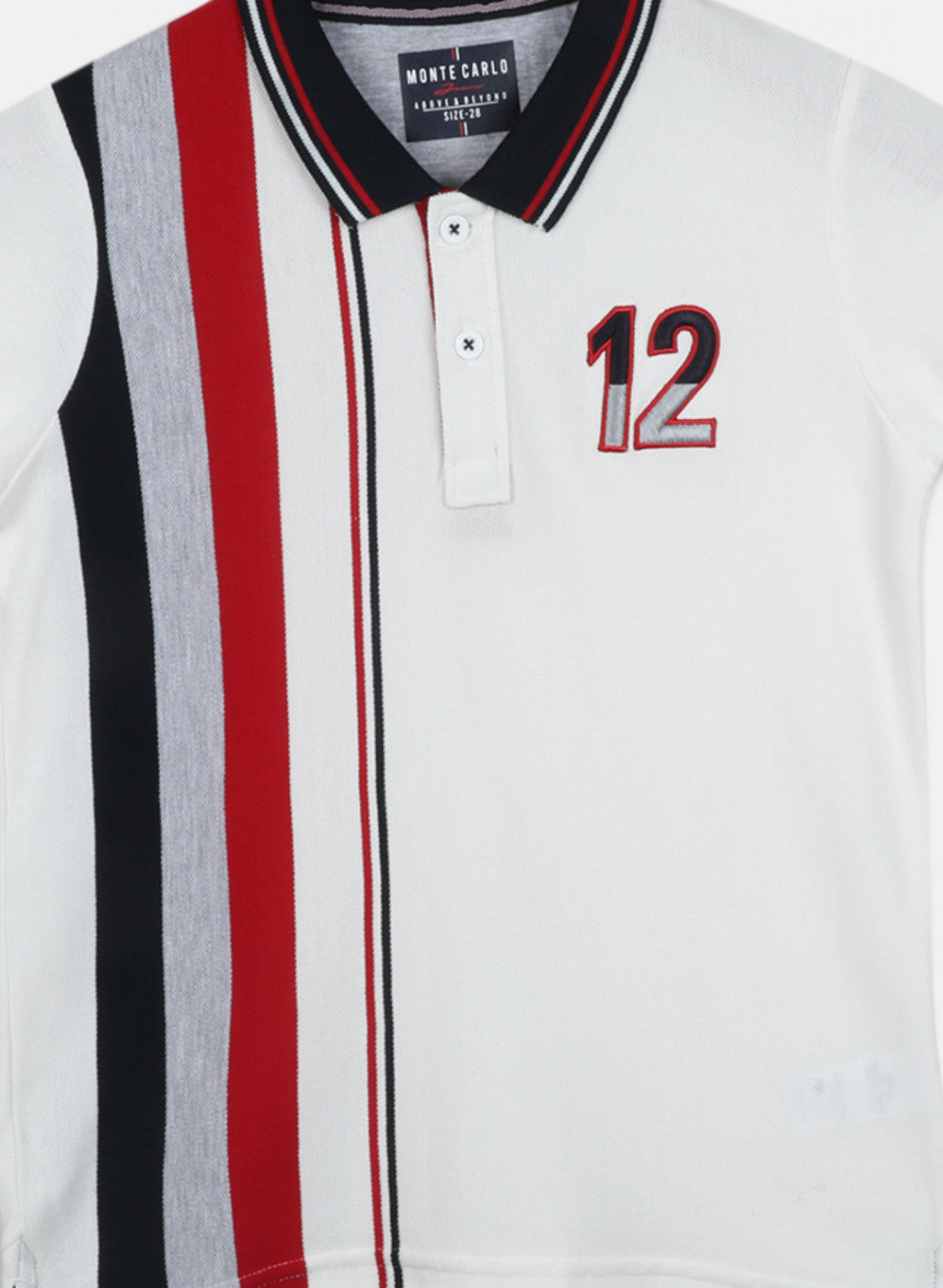 Boys Off White Stripe T-Shirt