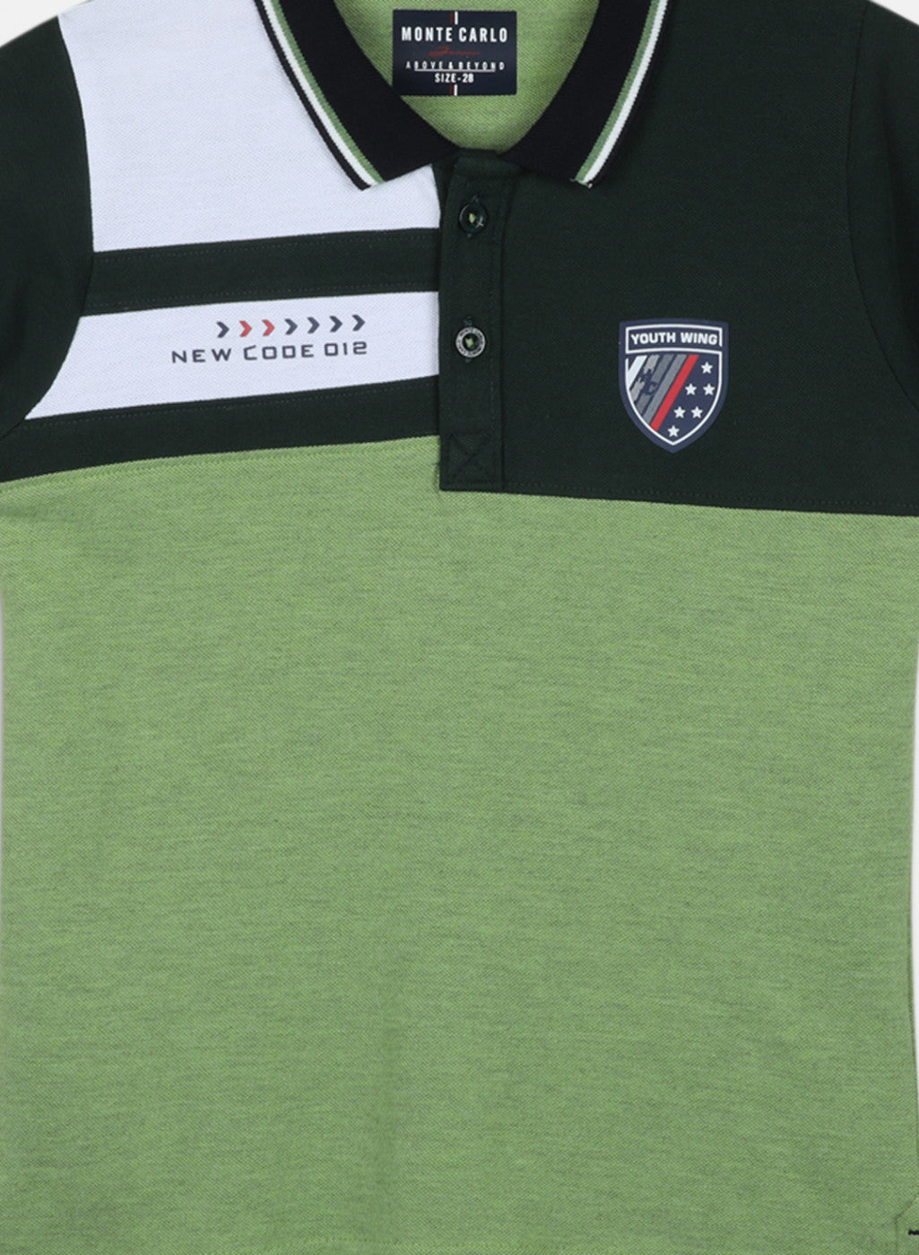 Boys Green Printed T-Shirt