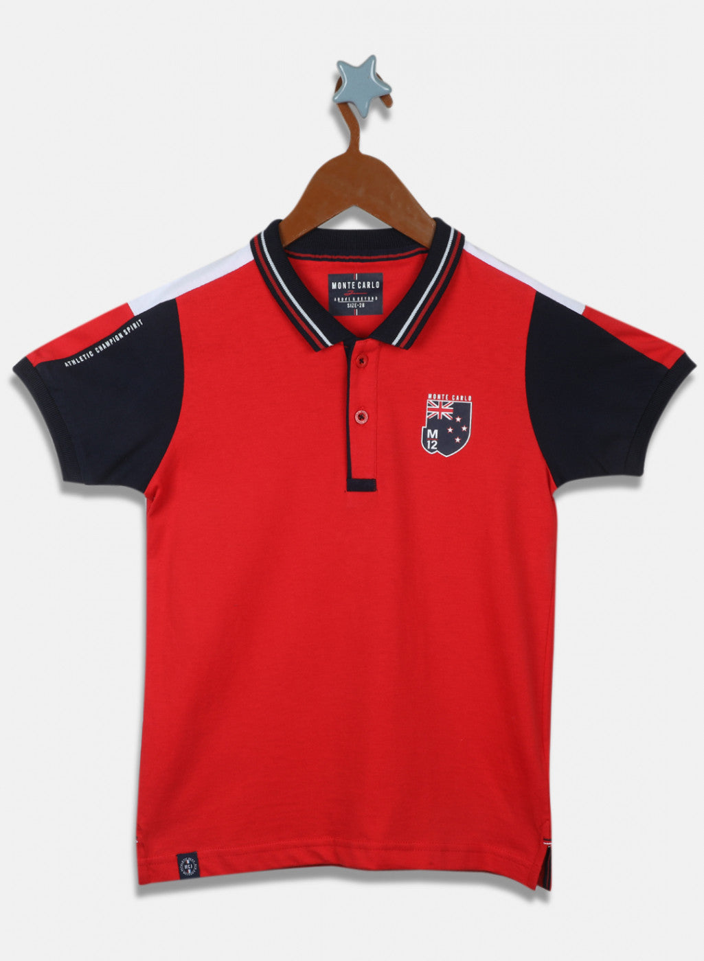 Boys Red Printed T-Shirt