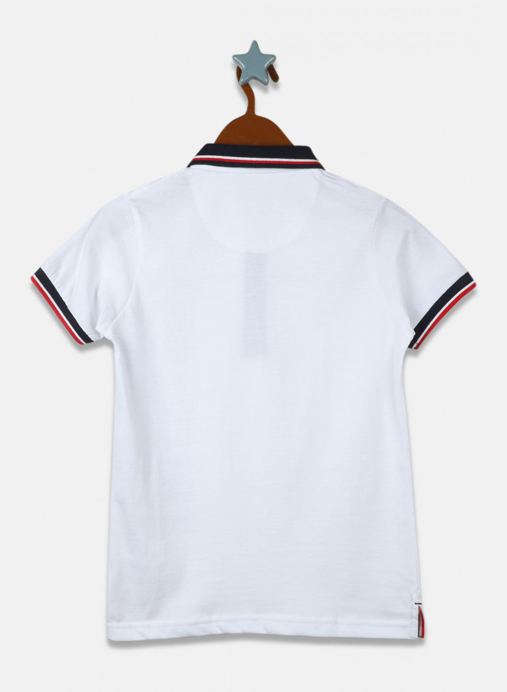 Boys White Printed T-Shirt