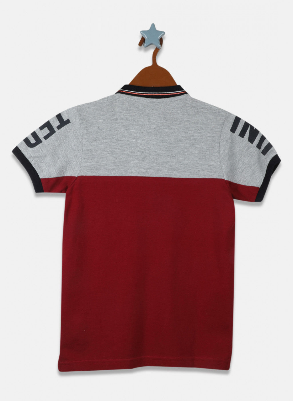Boys Grey Printed T-Shirt