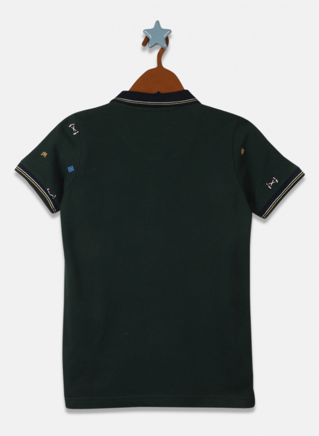 Boys Green Printed T-Shirt