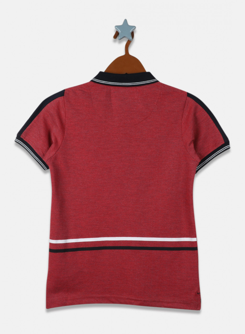 Boys Maroon Printed T-Shirt