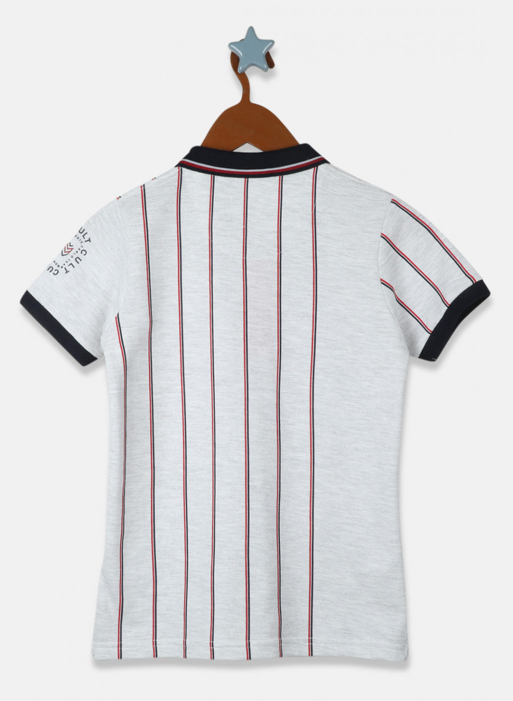 Boys Grey Printed T-Shirt