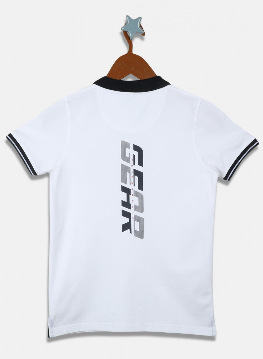 Boys White Printed T-Shirt