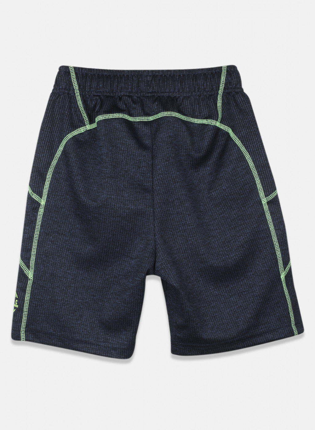Boys Navy Blue Printed Bermuda