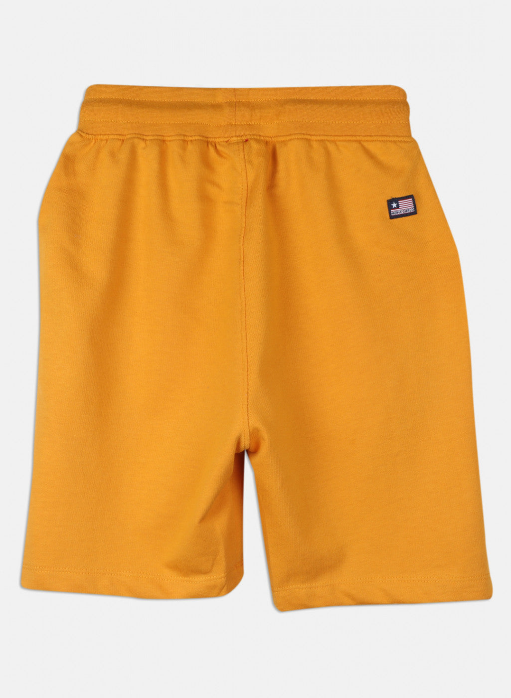 Boys Mustard Printed Bermuda