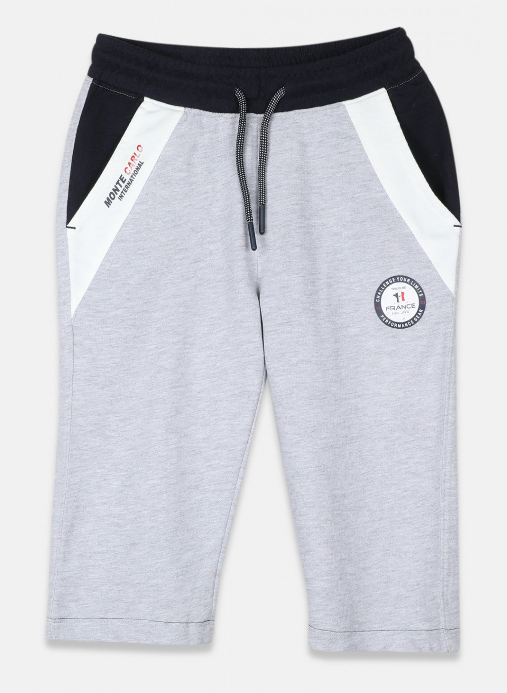 Boys Grey Printed Capri