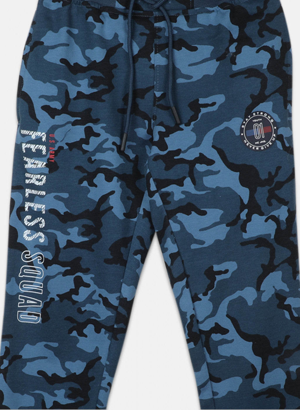 Boys Blue Printed Lower