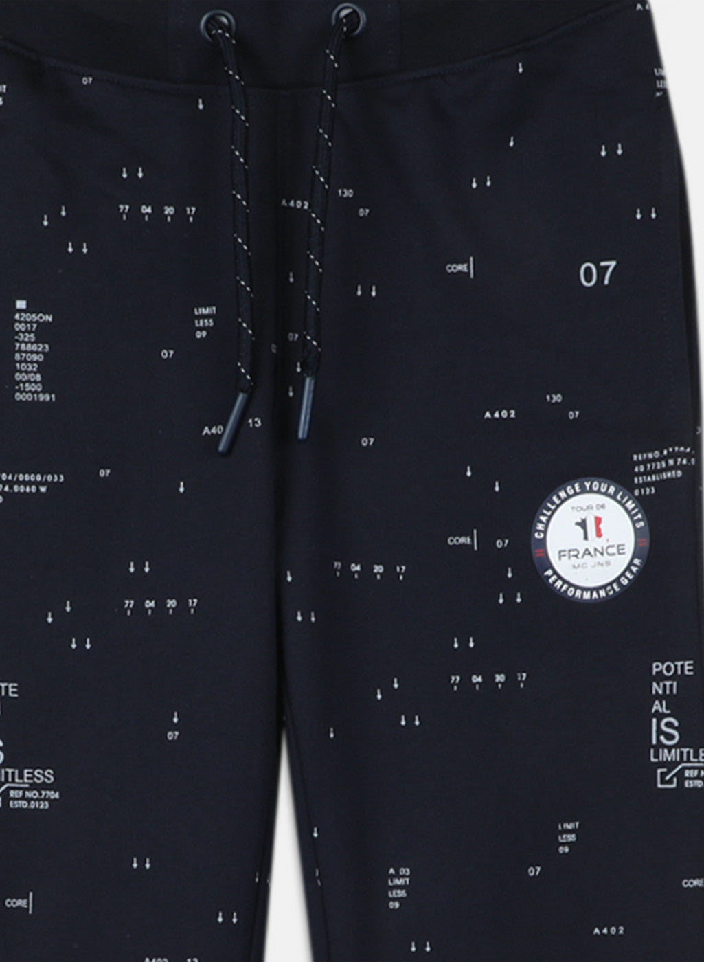 Boys Navy Blue Regular Fit Lower