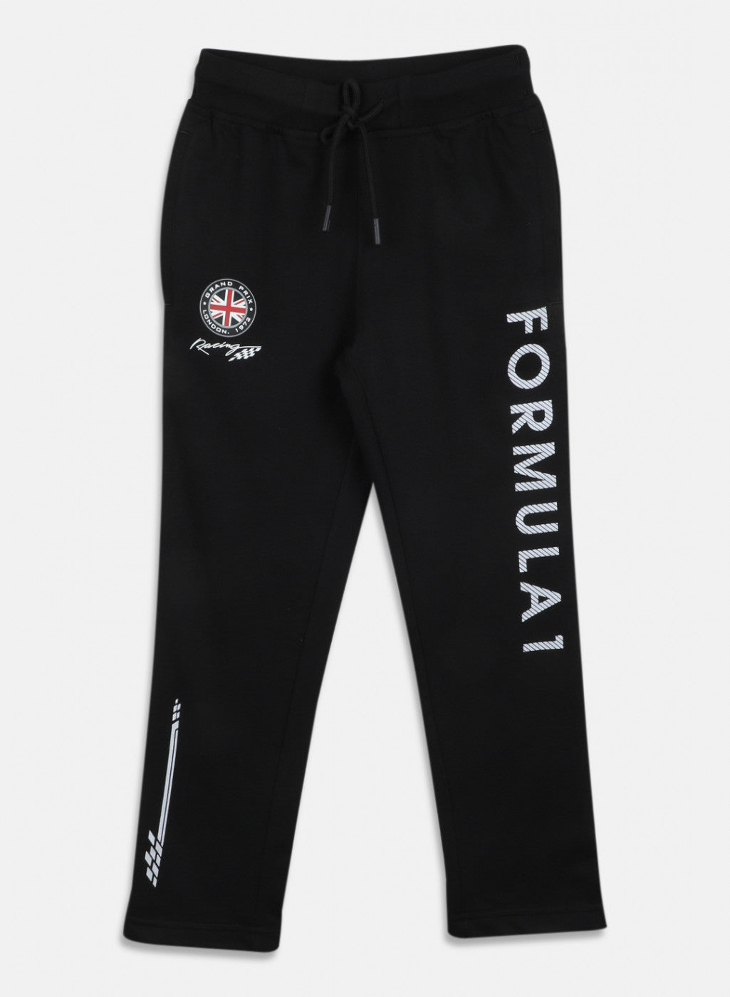 Boys Black Regular Fit Lower