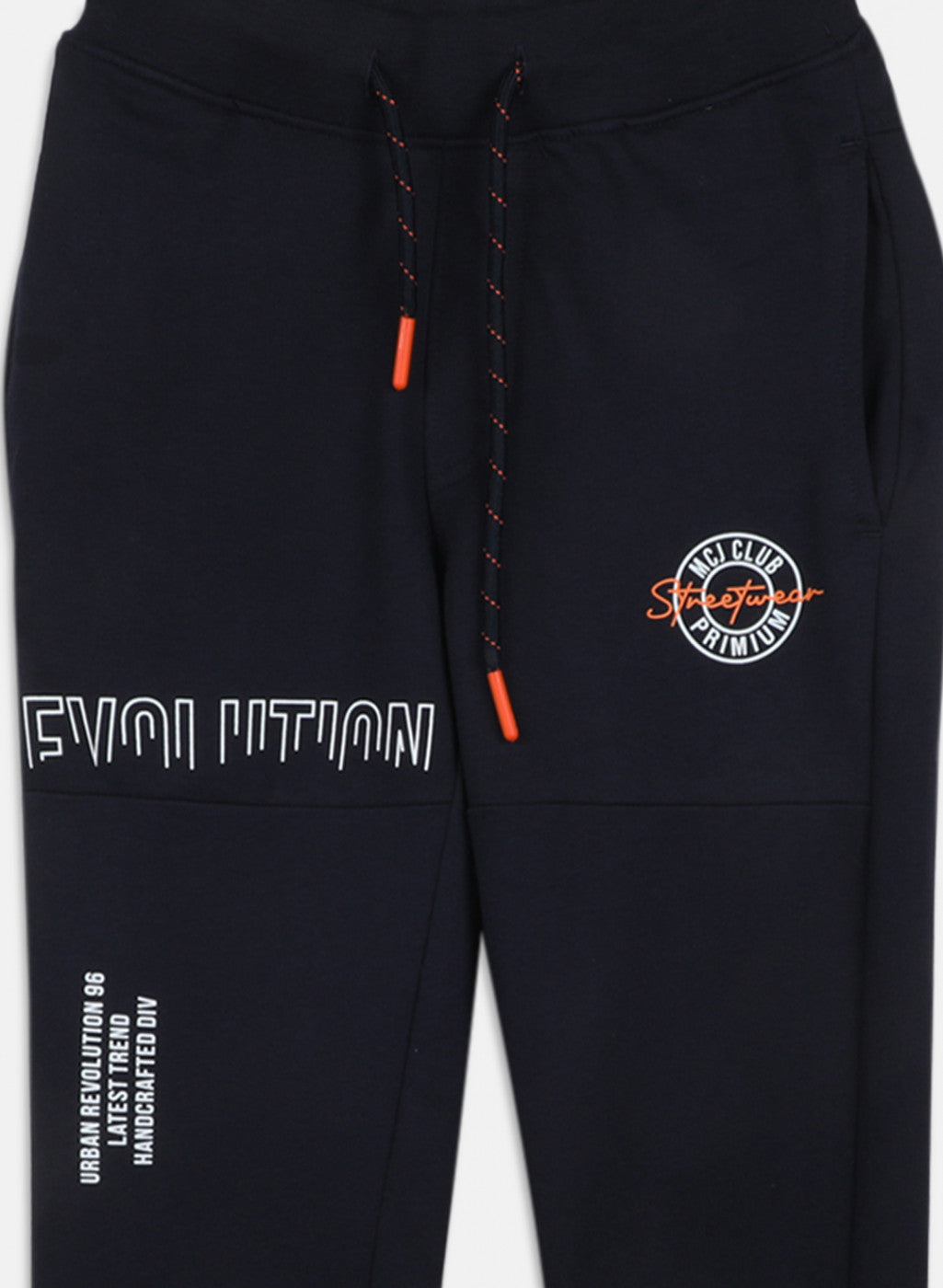 Boys Navy Blue Regular Fit Lower