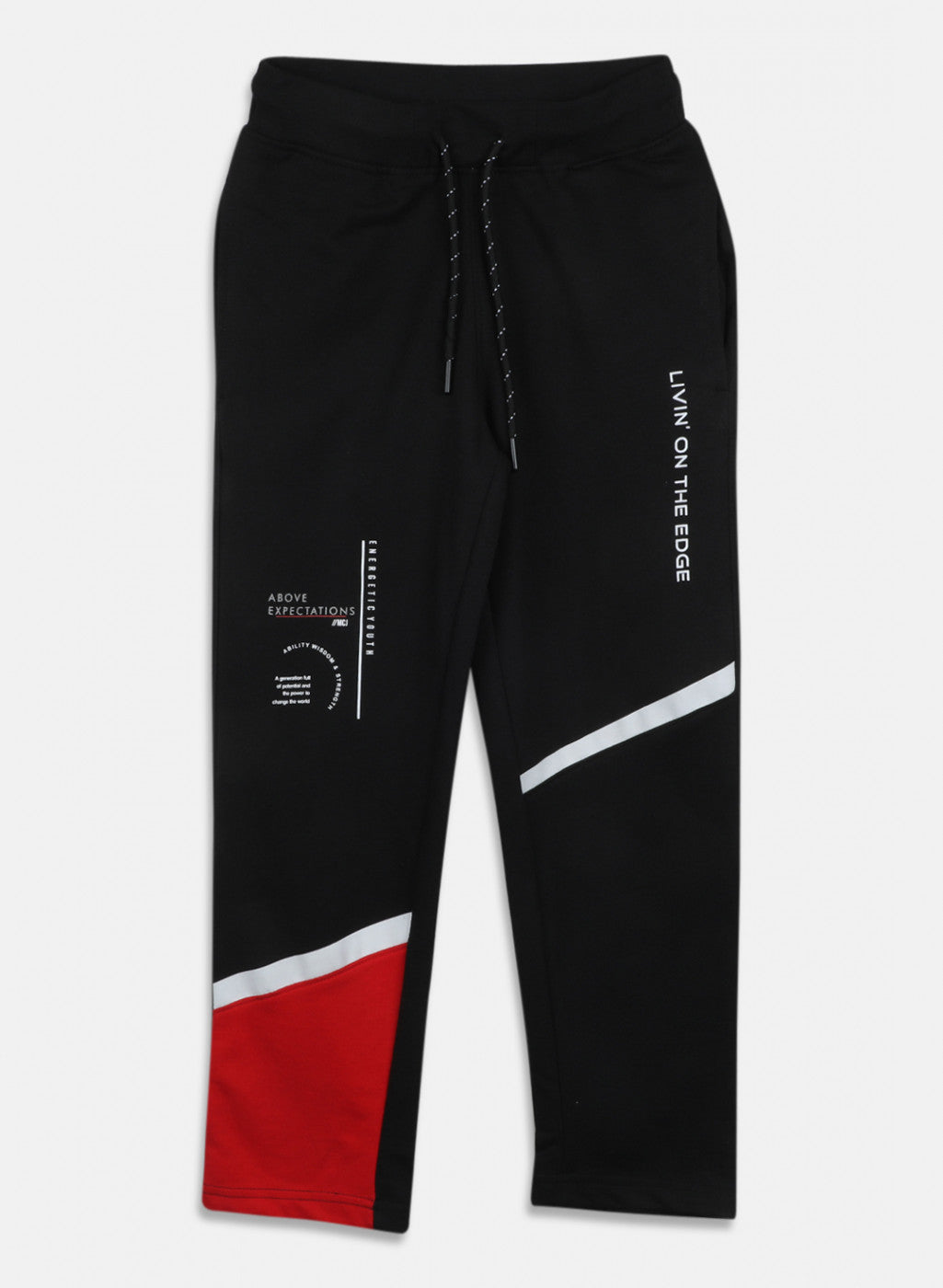 Boys Black Regular Fit Lower