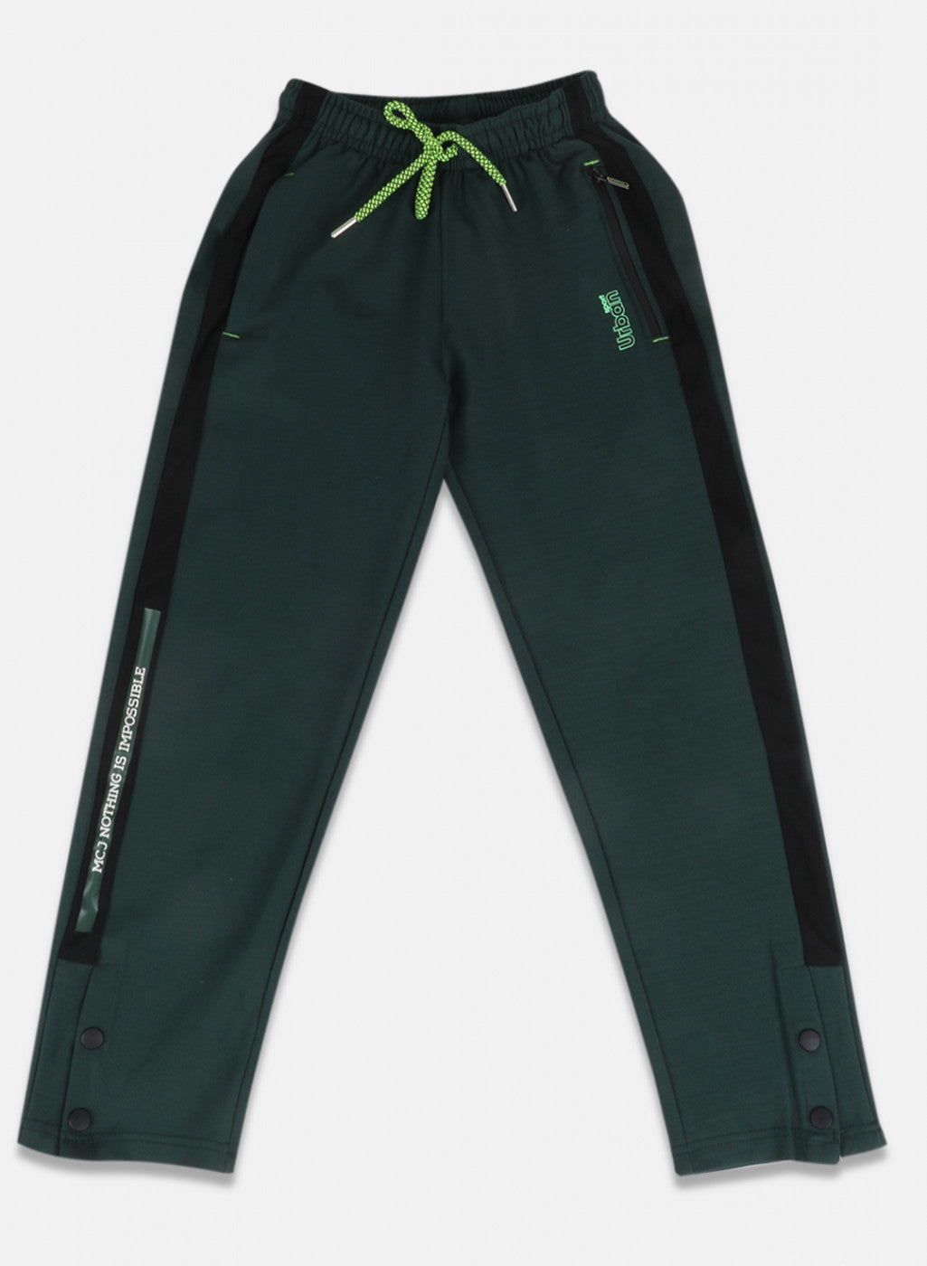 Boys Green Printed Lower