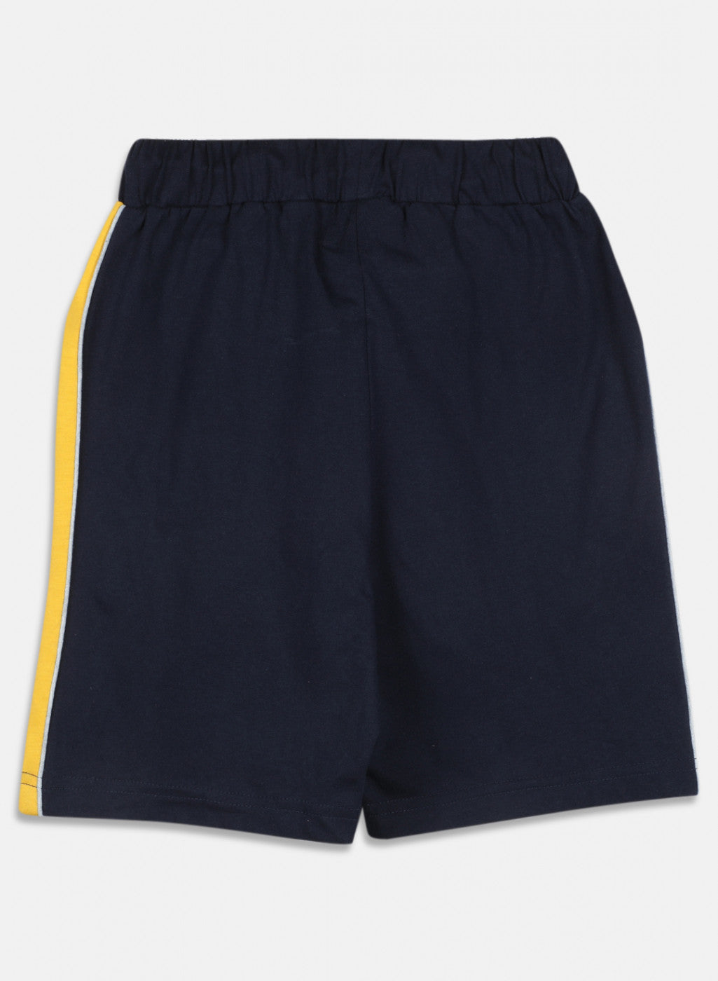 Boys Mustard Printed Bermuda Set